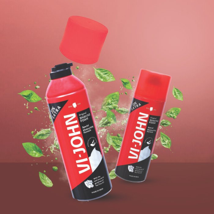 VI-JOHN Special Moisturizing Shaving Foam | India's Best Shaving Foam for Everyone | Dermatologically Tested Special Moisturizing Formula Shaving Foam - Image 5