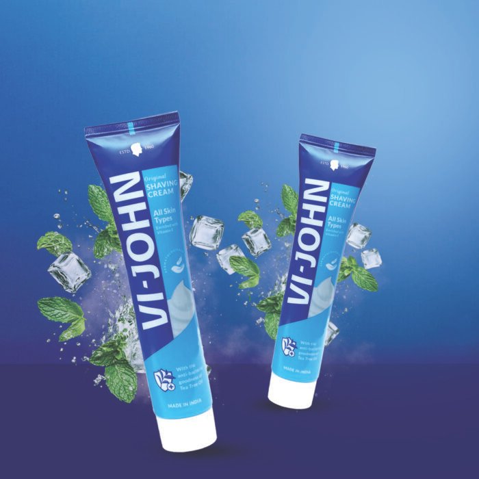 VI-JOHN All Skin Type Shaving Cream 124 GM | Dermatologically Tested - Image 5