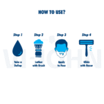 VI-JOHN Calming Aqua Shaving Cream with Brush Combo | Enriched with Aloe Vera & Almond Oil | Smooth, Soothing, and Refreshing Shave - Image 5