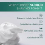 VI-JOHN Sensitive Skin Shaving Foam | Dermatologically Tested Mint & Marine Shaving Foam For All Skin Type enriched with Vitamin E & Tea Tree Oil-401g - Image 5