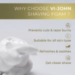 VI-JOHN Best shaving foam for daily use | Dermatologically Tested Lime & Lemon Shaving Foam enriched with Vitamin E & Tea Tree Oil -401g - Image 4