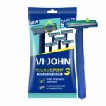 VI-JOHN Shave pro Triple Blade Shaving Razors With Lubricating Aloe Vera Strip(CONTAIN 5 PCS) - Image 4
