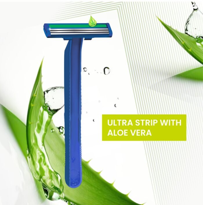 VI-JOHN Shave pro Triple Blade Shaving Razors With Lubricating Aloe Vera Strip(CONTAIN 5 PCS) - Image 2