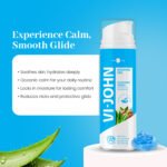 VI-JOHN Calming Aqua Shaving Gel with Almond Oil & Aloe Vera-200 ML | For All skin type - Image 5