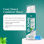 VI-JOHN Menthol Icy Cool Shave Gel with Mint and Cooling Crystals – Refreshing & Smooth Shaving Experience | For All Skin Types - Image 4