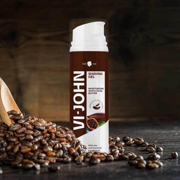 VI-JOHN Moisturizing Shaving Gel with Cocoa Butter-200 ML | For All Skin Types - Image 2