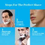 VI-JOHN Calming Aqua Shaving Gel with Almond Oil & Aloe Vera-200 ML | For All skin type - Image 4