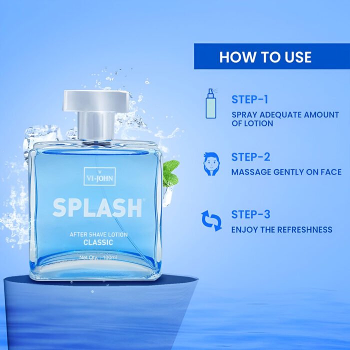 VI-JOHN Splash After Shave Lotion Classic 100 ML | For All Skin Types - Image 3