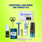 VI-JOHN Essential 10-in-1 Travel Grooming Kit for Men – Complete Shaving & Personal Care Combo with Razor, Cream, Brush, Alum Stone & More - Image 4